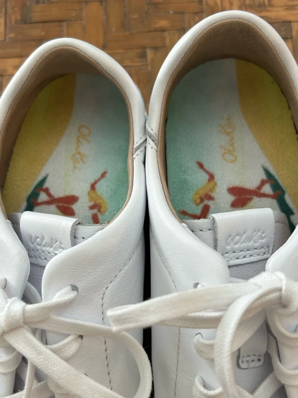 Olukai Pehuea Lil’lli Leather Low-Top Lace-Up Sneakers